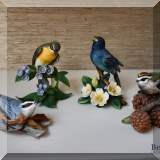 C28. Lenox bird figurines. 